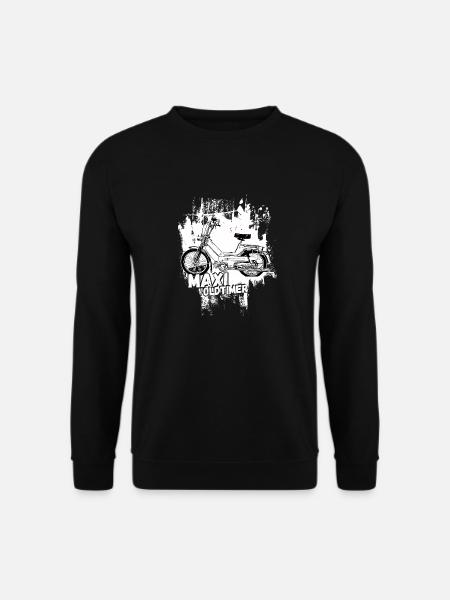 Maxi / Schwalbenfahrer / Ostalgie / Mofa Oldtimer - Unisex Pullover - Schwarz
