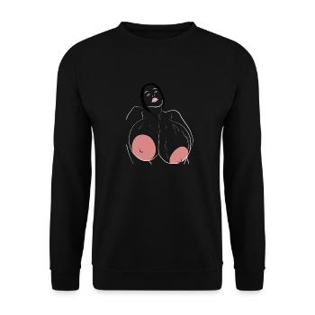 Eva - Unisex Pullover - Schwarz - Vorne - Alina (178cm) & Michal (187cm)