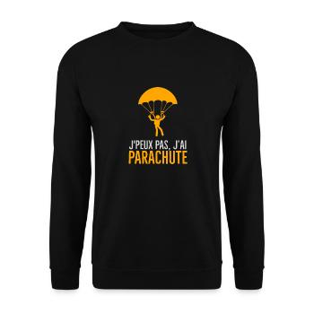 Parachutiste - Sweat-shirt Unisexe - noir - Devant - Alina (178cm) & Michal (187cm)