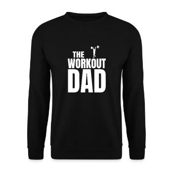The workout dad (blanc) - Sweat-shirt Unisexe - noir - Devant - Alina (178cm) & Michal (187cm)