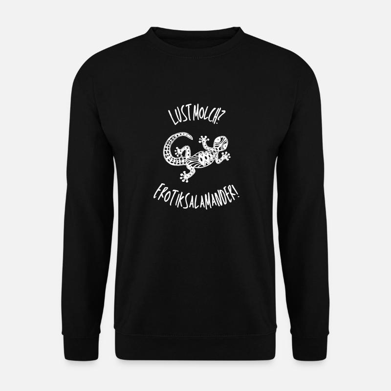 Lustmolch? Erotiksalamander! - Unisex Pullover - Schwarz