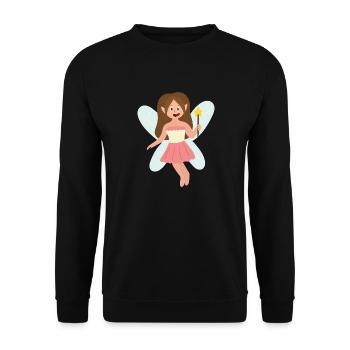 Fairy - Unisex Sweatshirt - black - Front - Alina (178cm) & Michal (187cm)
