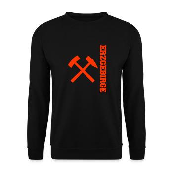 Erzgebirge Bergbau - Unisex Pullover - Schwarz - Vorne - Alina (178cm) & Michal (187cm)