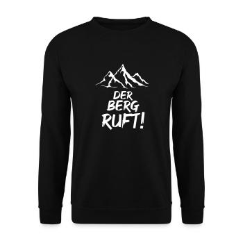 Der Berg ruft - Unisex Pullover - Schwarz - Vorne - Alina (178cm) & Michal (187cm)