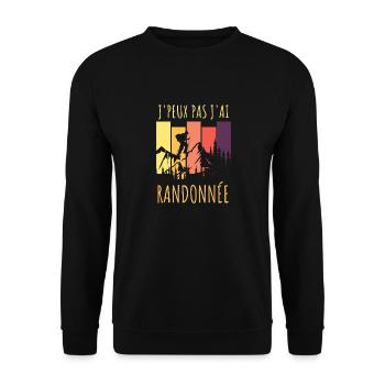 Randonnée - Sweat-shirt Unisexe - noir - Devant - Alina (178cm) & Michal (187cm)