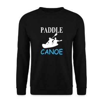 Canoë Kayak Aviron Bateau Voilier Idée Cadeau - Sweat-shirt Unisexe - noir - Devant - Alina (178cm) & Michal (187cm)