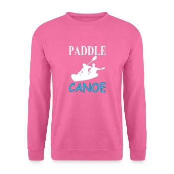 Kanu Kajak rudern Ruderboot Segelboot Geschenkidee - Unisex Pullover - Pink - Vorne