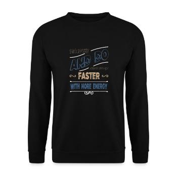 quote birthday present coffeebean milk office mug - Unisex Pullover - Schwarz - Vorne - Alina (178cm) & Michal (187cm)