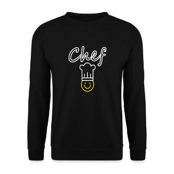 Chef cooking Cook delicious cooking Gift idea - Unisex Sweatshirt - black - Front - Alina (178cm) & Michal (187cm)