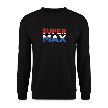 | Super Max Drapeau néerlandais - Sweat-shirt Unisexe - noir - Devant - Alina (178cm) & Michal (187cm)