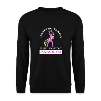 Tango Danse Tango Danseurs Danse Couple Cours de Danse cadeau - Sweat-shirt Unisexe - noir - Devant - Alina (178cm) & Michal (187cm)