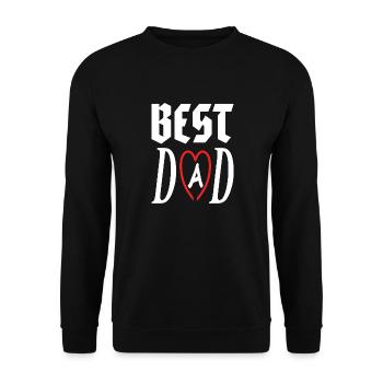 meilleur père Papa meilleur papa papa idée cadeau - Sweat-shirt Unisexe - noir - Devant - Alina (178cm) & Michal (187cm)
