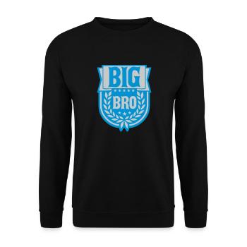 Bannière Big Bro Logo - Sweat-shirt Unisexe - noir - Devant - Alina (178cm) & Michal (187cm)
