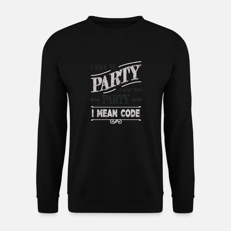 computer programming quote statement - Unisex Pullover - Schwarz