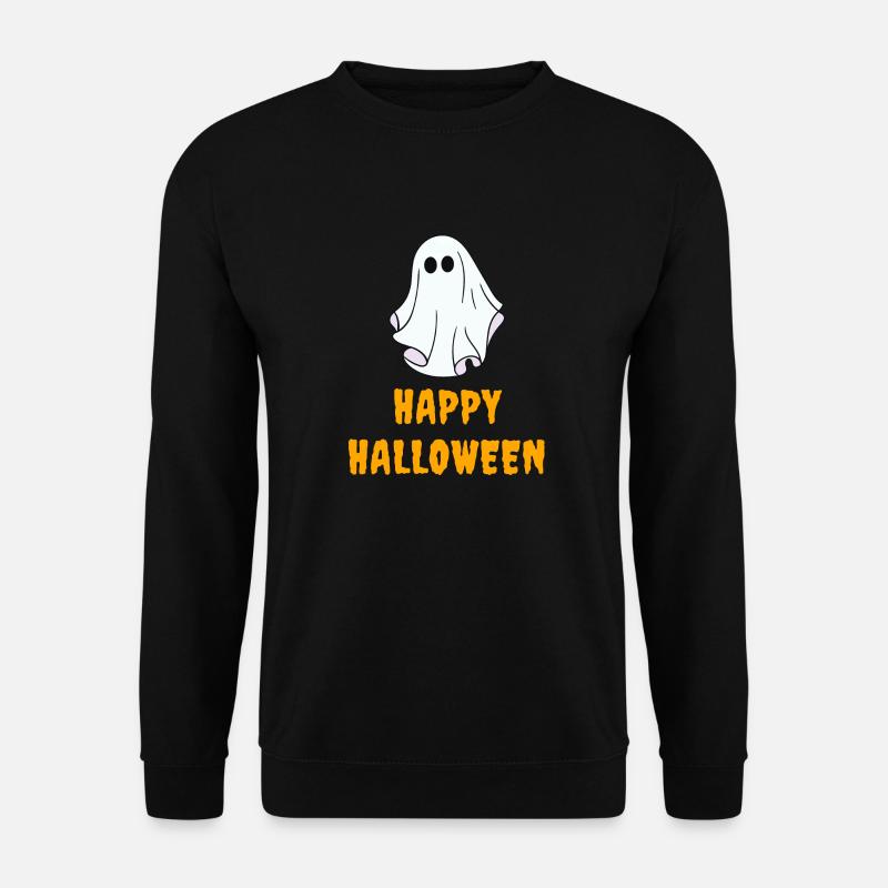 Happy ghost Halloween - Unisex Sweatshirt - black