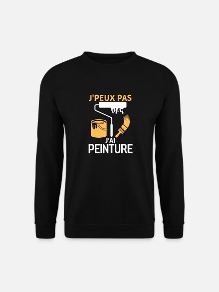 Peinture maison chantier - Sweat-shirt Unisexe - noir