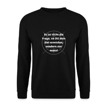 ZIELE - Unisex Pullover - Schwarz - Vorne - Alina (178cm) & Michal (187cm)