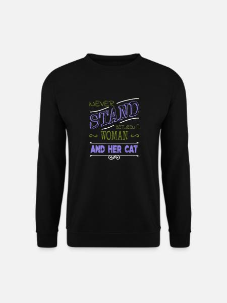 awesome cat lover pet lover persian joke love - Unisex Pullover - Schwarz