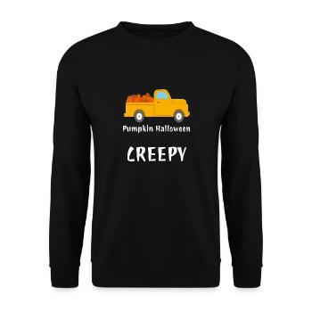 Halloween Celebrate Pumpkin Mystical Witch Gift Idea - Unisex Sweatshirt - black - Front - Alina (178cm) & Michal (187cm)