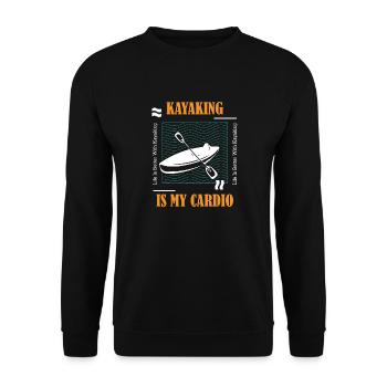Faire du kayak en tant que Cardio Canoe Whitewater - Sweat-shirt Unisexe - noir - Devant - Alina (178cm) & Michal (187cm)