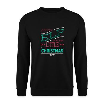 christmas vacation beach cute fairy tail - Unisex Pullover - Schwarz - Vorne - Alina (178cm) & Michal (187cm)