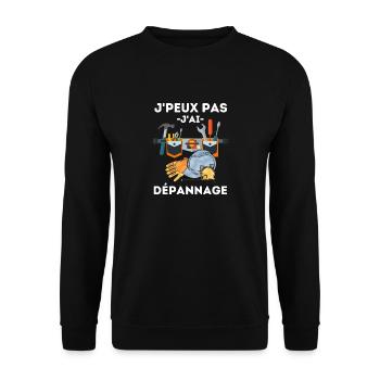 Dépannage - Sweat-shirt Unisexe - noir - Devant - Alina (178cm) & Michal (187cm)