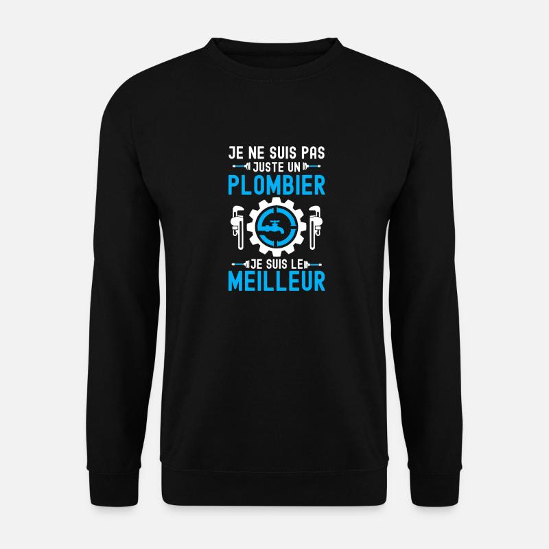 Meilleur plombier 1 - Sweat-shirt Unisexe - noir