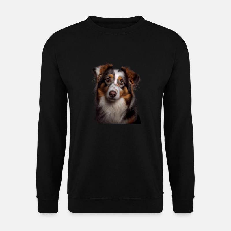 Süßer Australian Shepherd Geschenk für - Unisex Pullover - Schwarz