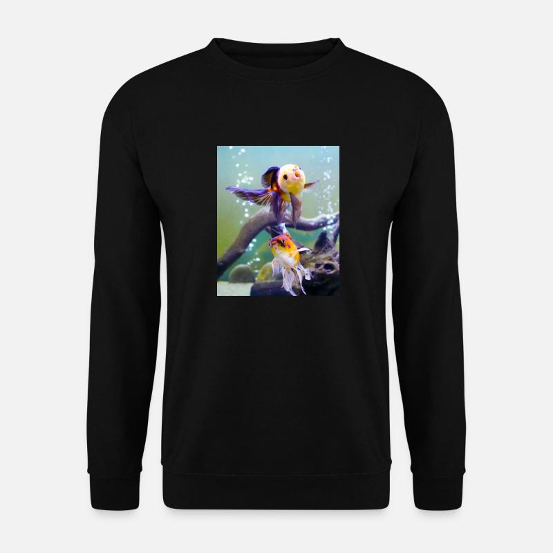 Goldfisch Oranda - Unisex Pullover - Schwarz