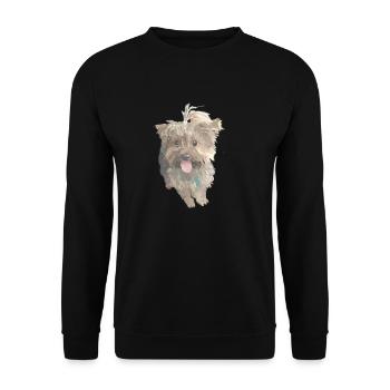 Chien York - Sweat-shirt Unisexe - noir - Devant - Alina (178cm) & Michal (187cm)