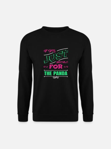 cool panda present funny sayings statement sayings - Unisex Pullover - Schwarz
