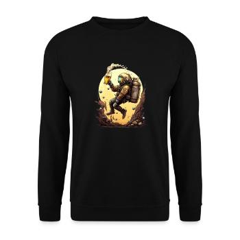 Illustration amusante du motif de bière Deep Sea Diver - Sweat-shirt Unisexe - noir - Devant - Alina (178cm) & Michal (187cm)