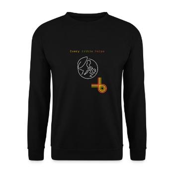 Every little helps - Sweat-shirt Unisexe - noir - Devant - Alina (178cm) & Michal (187cm)