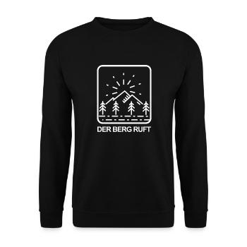 Mountains Climbers Nature Adventure - Unisex Sweatshirt - black - Front - Alina (178cm) & Michal (187cm)