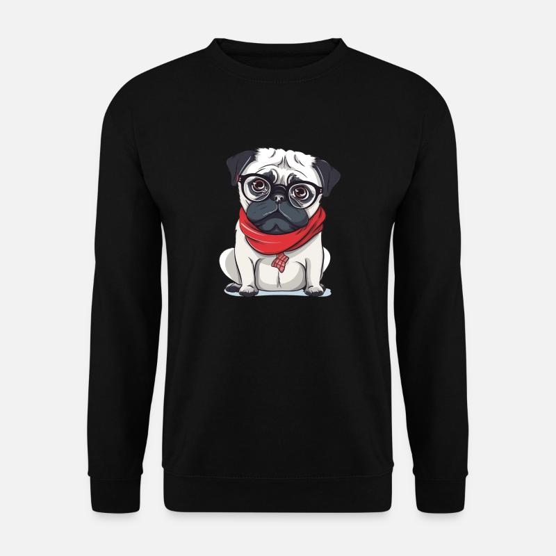 Pug - Unisex Sweatshirt - black