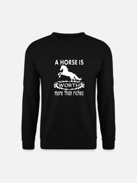 ich gehen reiten Reiter Reitsport Dressur Geschenk - Unisex Pullover - Schwarz