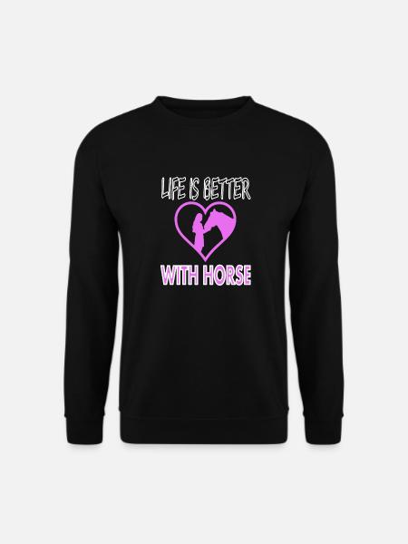 Cavalier équestre Gecshenk - Sweat-shirt Unisexe - noir