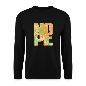 NOPE - sei kein Ja - Sager! - Unisex Pullover - Schwarz - Vorne - Alina (178cm) & Michal (187cm)