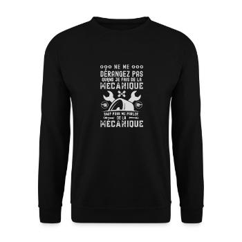 Humour mécanicien 8 - Sweat-shirt Unisexe - noir - Devant - Alina (178cm) & Michal (187cm)