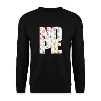 NOPE - sei kein Ja - Sager! - Unisex Pullover - Schwarz - Vorne - Alina (178cm) & Michal (187cm)