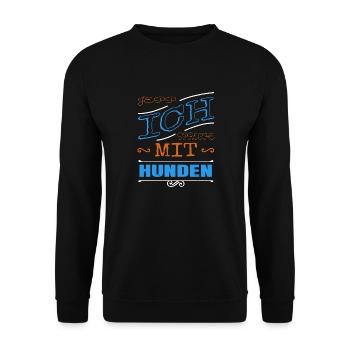 humor chihuahua lieben hundeliebhaber boxer - Unisex Pullover - Schwarz - Vorne - Alina (178cm) & Michal (187cm)