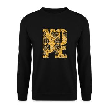 NOPE - sei kein Ja - Sager! - Unisex Pullover - Schwarz - Vorne - Alina (178cm) & Michal (187cm)