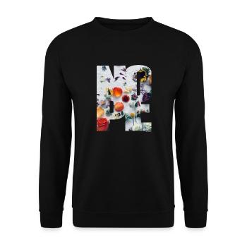 NOPE - sei kein Ja - Sager! - Unisex Pullover - Schwarz - Vorne - Alina (178cm) & Michal (187cm)