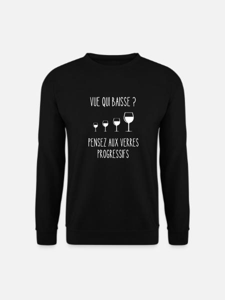 vue qui baisse - Sweat-shirt Unisexe - noir