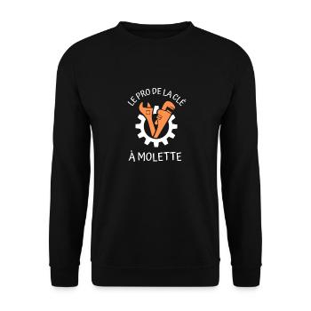 Outils clé à molette - Sweat-shirt Unisexe - noir - Devant - Alina (178cm) & Michal (187cm)