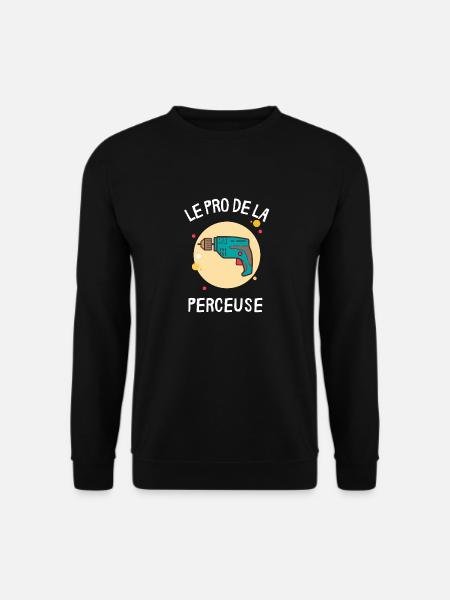Pro de la perceuse - Sweat-shirt Unisexe - noir