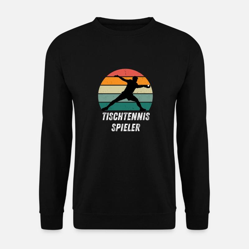 Tischtennisspieler - Unisex Pullover - Schwarz