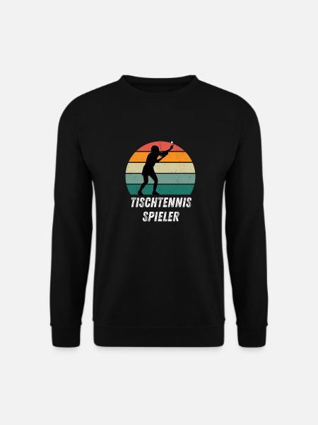Tischtennisspieler - Unisex Pullover - Schwarz