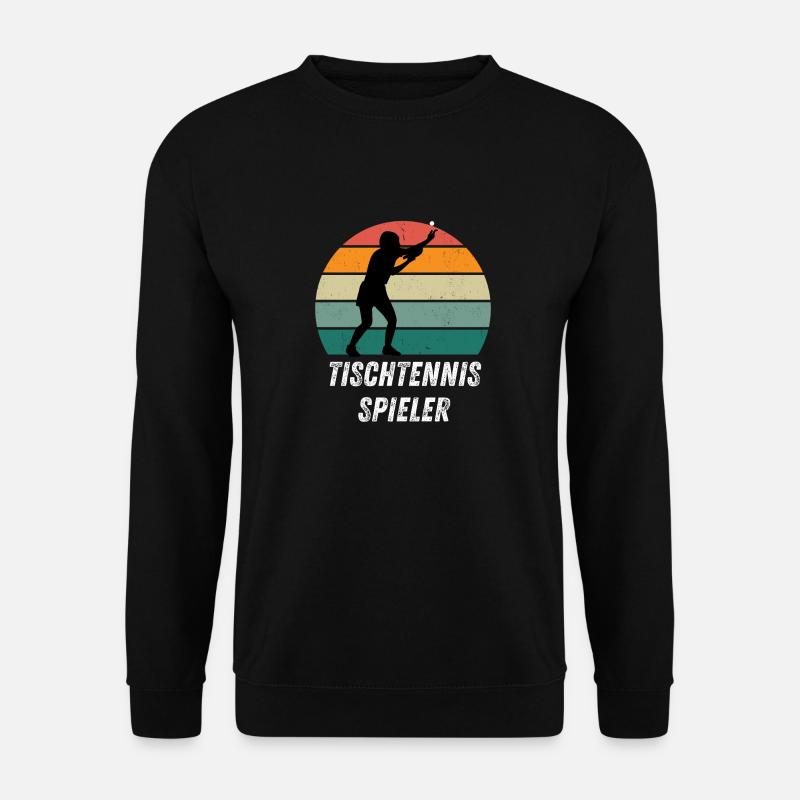 Tischtennisspieler - Unisex Pullover - Schwarz