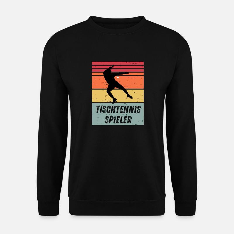 Tischtennisspieler - Unisex Pullover - Schwarz